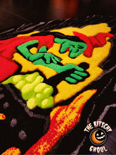 Load image into Gallery viewer, &#39;Witches Brew&#39; Handcrafted Black Light Tufted Rug
